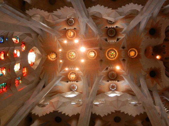Interior of La Sagrada Familia