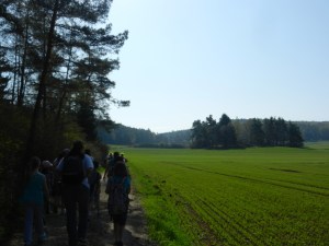 our walk often opened onto rolling farmland
