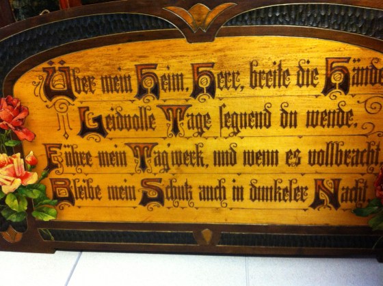 A Bavarian blessing for the home