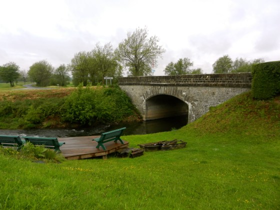 The old bridge in St Mere Eglise, France