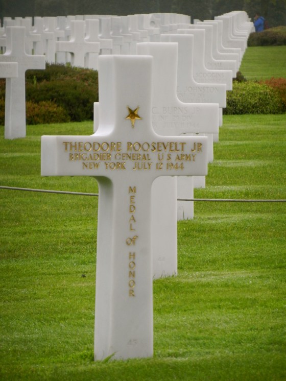 Grave marker for Teddy Roosevelt Jr.