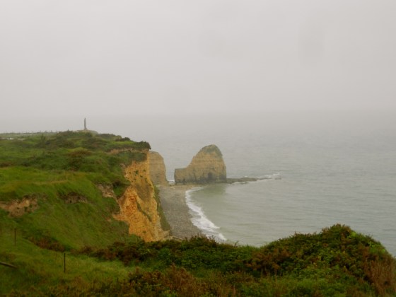 The cliffs near Pt du Hoc