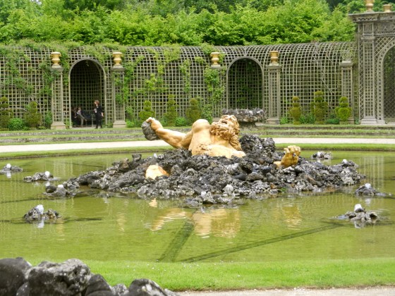 Rising up from the waters...a grotto fountain in Versailles comes to life
