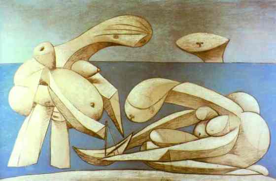 Pablo Picasso--Bathers with a Toy Boat
