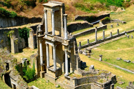 2 of 3 original stage levels still stand from Roman times