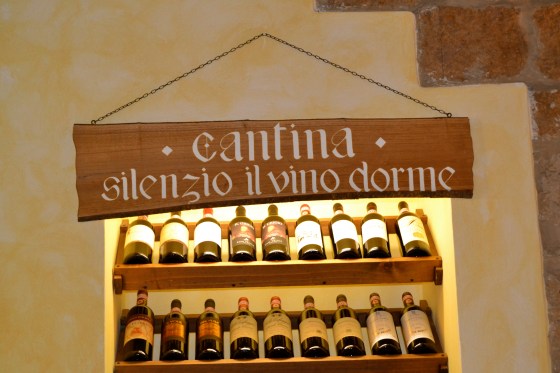 Silence...the wine is sleeping.