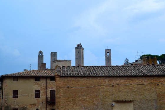 San Gigmagno towers in the distance