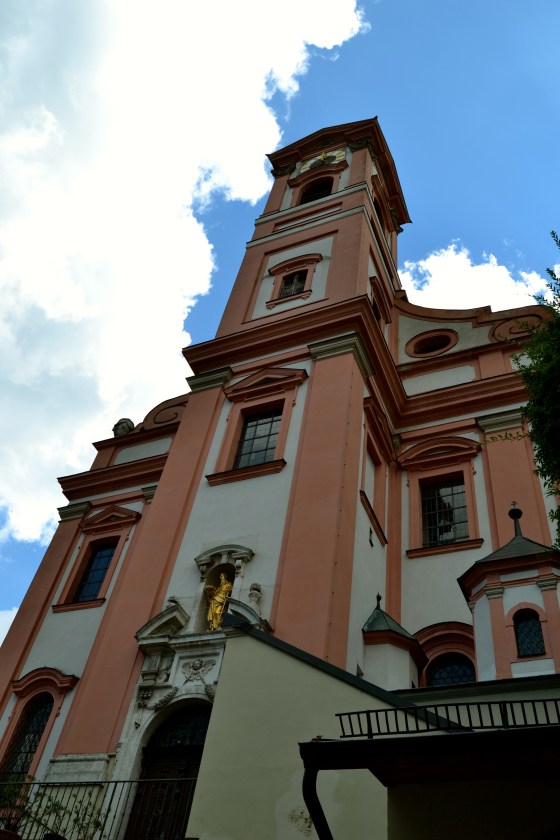 Bright blue skies greeted us in Passau