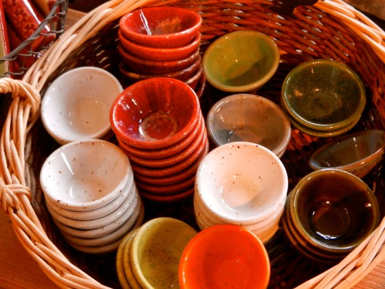 I don't need a basket of little cups but when displayed like this, it's hard to resist