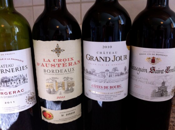 The local grocery store is the place to buy local wines...each bottle was less than  5 euros.