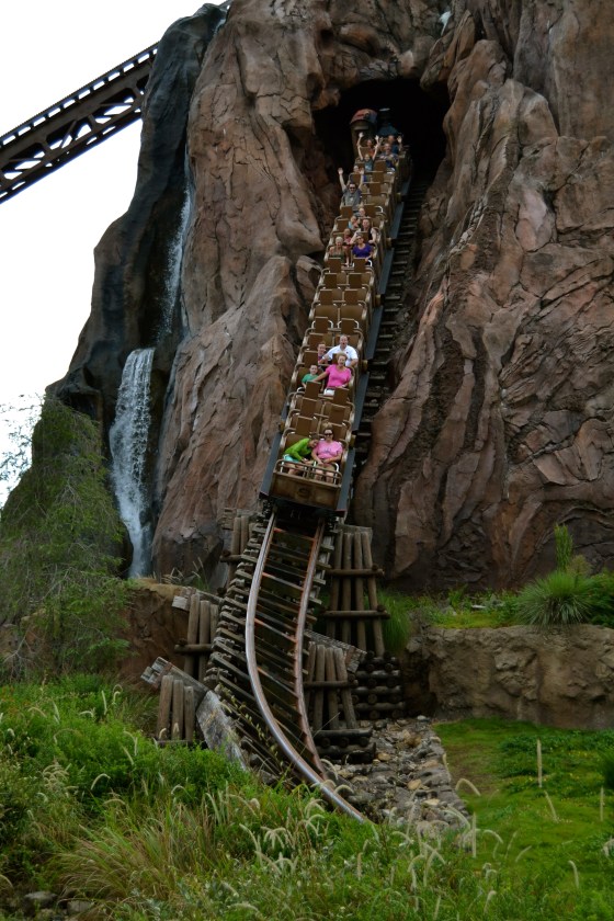 First ones on the Expedition Everest ride at Animal Kingdom