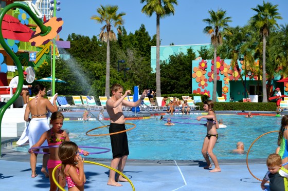 Will and Lilly participate in the kids activities at Pop Century