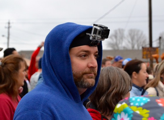 Of course, wearing a go-pro camera to capture your race experience is a must