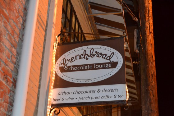Who knew Asheville had such great chocolate shops? The chocolate lounge features sipping chocolate...mmmmm, memories of Italy