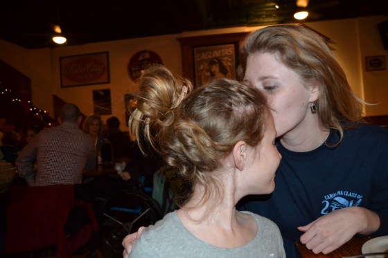 "I like how Lindsey does her hair all crazy. So I asked her to do a crazy bun in my hair too."