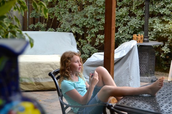 Technology has changed our lives this time around. Lilly enjoys Facetime to connect with her friends in NC