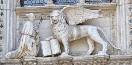 The Lion of St Mark, the classic symbol of Venice.