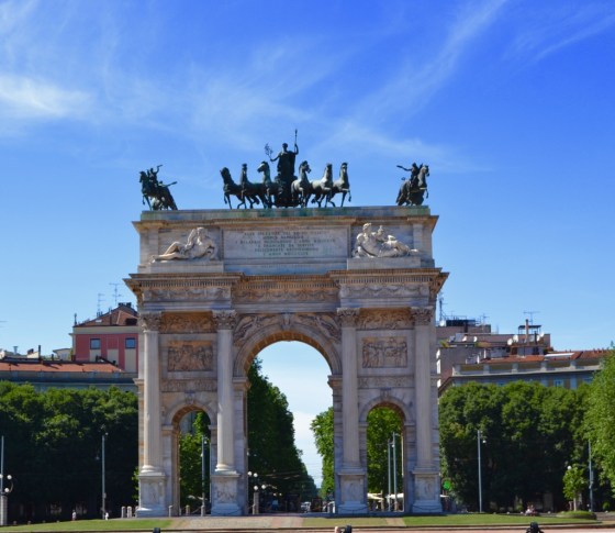 Arch in Milan's Central Park