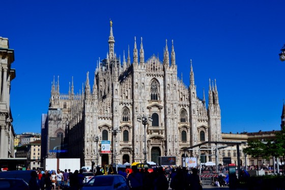 The Milan cathedral with it's beautiful towers