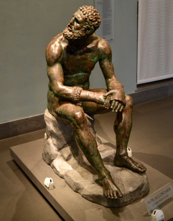 The Boxer at Rest, Greek Sculpture, National Museum of Rome